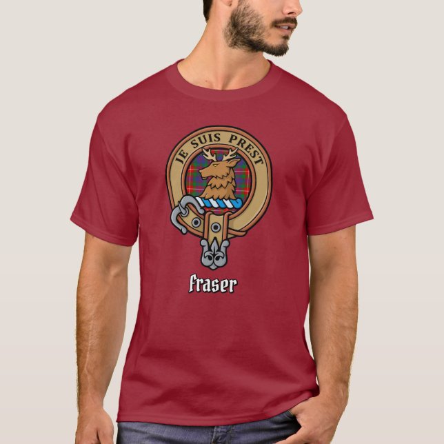 Camiseta Clan Fraser del Escudo Lovat (Anverso)