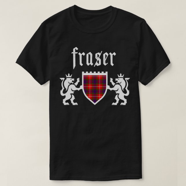 Camiseta Clan Fraser Tartán Escocia Plaid Fraser Family (Diseño del anverso)