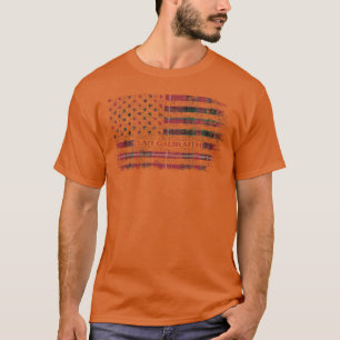 Camiseta Clan Galbraith Maroon escocés tartán bandera estad