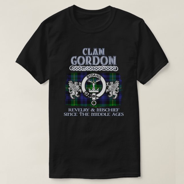 Camiseta Clan Gordon escudo Clanes escoceses Apellido escoc (Diseño del anverso)
