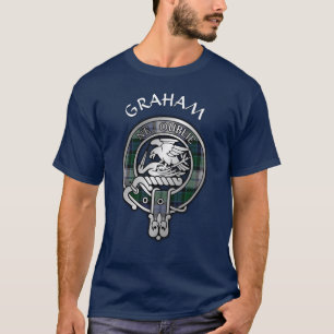 Camiseta Clan Graham Escudo y Vestir Tartán