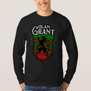 Camiseta Clan Grant Surname Scottish Tartan Lion Rampant Cr