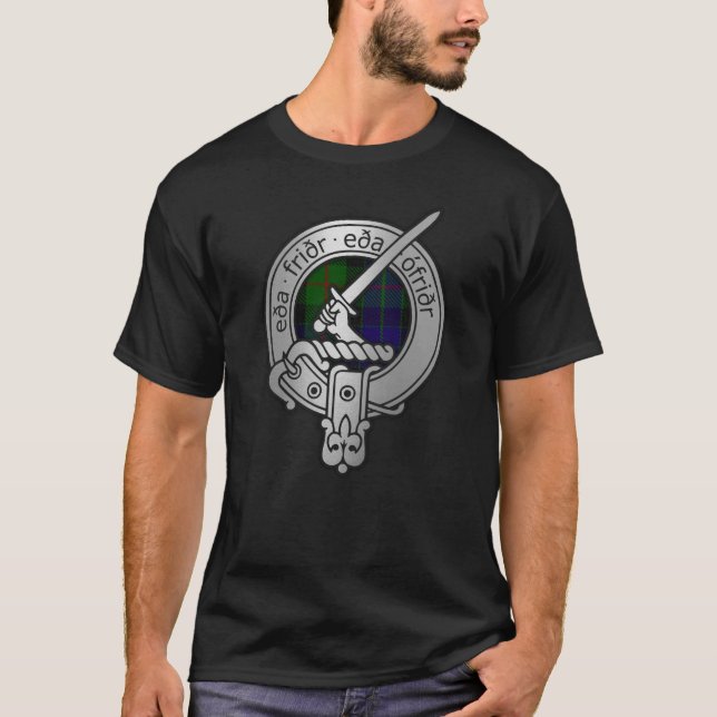 Camiseta Clan Gunn Escudo y Tartán - Antiguo Norse (Anverso)