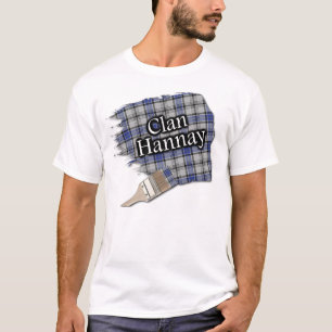 Camiseta Clan Hannay Scottish Tartan Paint Shirt