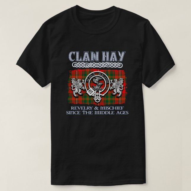Camiseta Clan Hay escudo Clan Clanes Escoceses Apellido esc (Diseño del anverso)