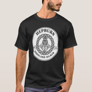 Camiseta Clan Hepburn Juegos Escoceses de la región montaño