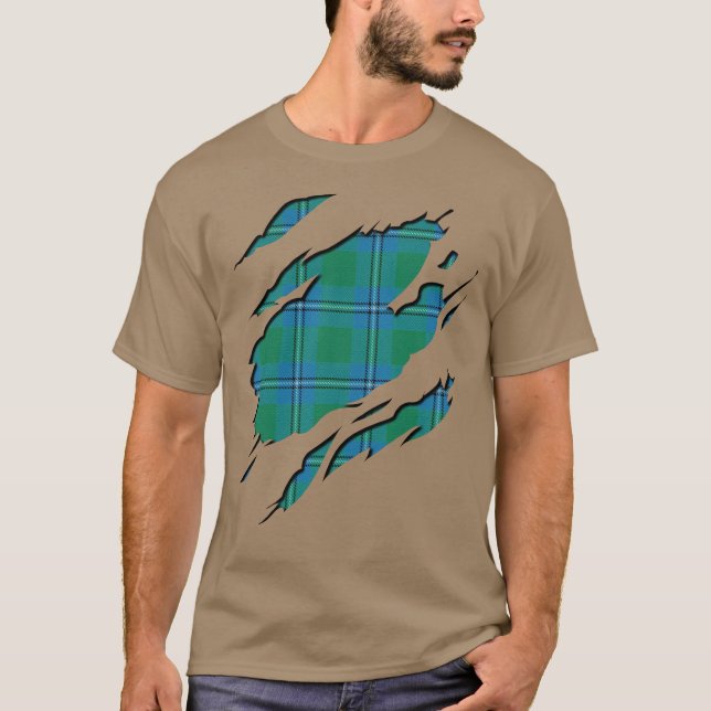 Camiseta Clan Irvine Irwin Tartan Plaid Effects (Anverso)