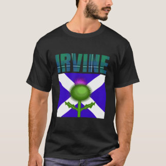 Camiseta Clan Irvine Tartan Escocia Nombre de la familia Sc