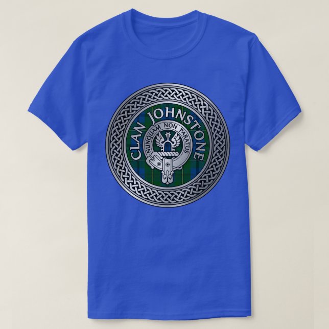 Camiseta Clan Johnstone Escudo Tartán (Diseño del anverso)