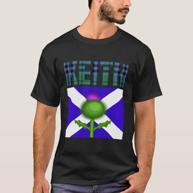 Camiseta Clan Keith Tartan Scottish Family Name Scotland Pr (Anverso)