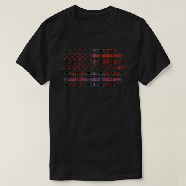 Camiseta Clan Kelly de Sleat Red Scottish tartan bandera es (Diseño del anverso)