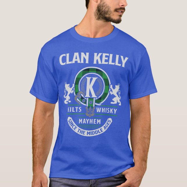 Camiseta Clan Kelly Scottish Surname Family Highland Games  (Anverso)
