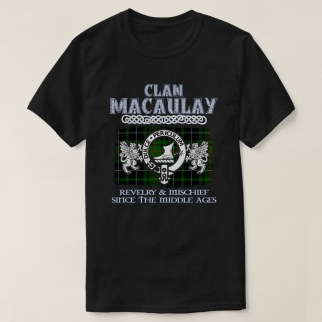 Camiseta Clan MacAulay escudo Clanes escoceses Reino de Esc (Diseño del anverso)