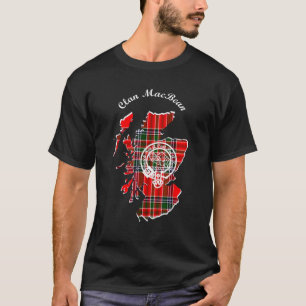 Camiseta Clan MacBean apellido Scottish Tartan Map