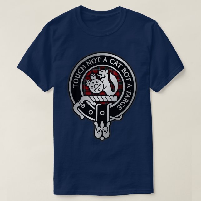 Camiseta Clan MacBean MacBain Escudo Tartán 1 (Diseño del anverso)