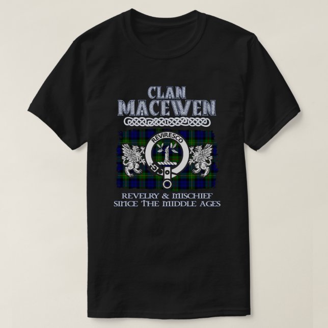 Camiseta Clan MacEwen escudo Clanes escoceses Apellido esco (Diseño del anverso)
