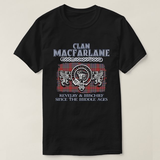 Camiseta Clan MacFarlane escudo Clanes escoceses Surn escoc (Diseño del anverso)