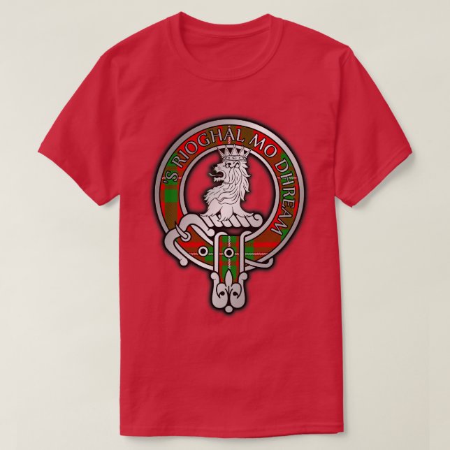 Camiseta Clan MacGregor Escudo Tartán 4 (Diseño del anverso)