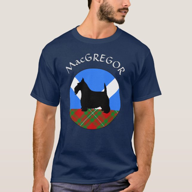 Camiseta Clan MacGregor Tartan & Scottie T-Shirt (Anverso)
