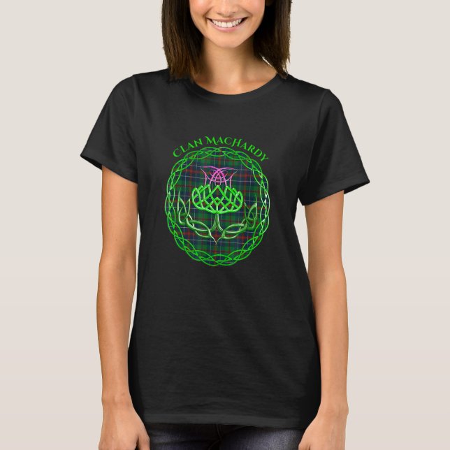 Camiseta Clan Machardy Tartán Tistle Celta (Anverso)