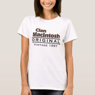 Camiseta Clan MacIntosh Personalizar Vintage Tu cumpleaños