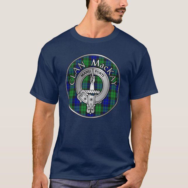 Camiseta Clan MacKay Escudo y Tartán (Anverso)