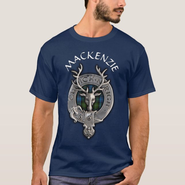 Camiseta Clan MacKenzie Escudo y Tartán (Anverso)