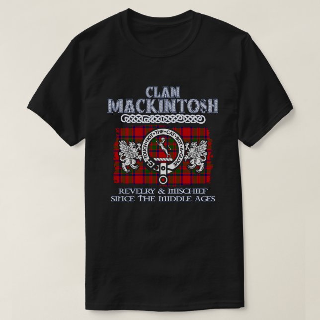 Camiseta Clan Mackintosh escudo Clans Escoceses Cibernautas (Diseño del anverso)