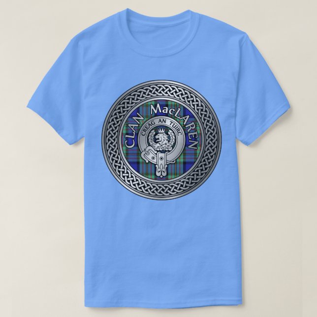 Camiseta Clan MacLaren Escudo Tartan Knot (Diseño del anverso)
