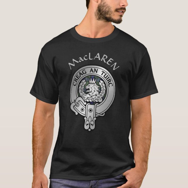 Camiseta Clan MacLaren Escudo y Tartán (Anverso)