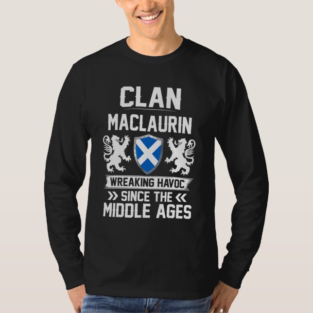 Camiseta Clan Maclaurin Clan Escocia Clan Scotland Wreak (Anverso)