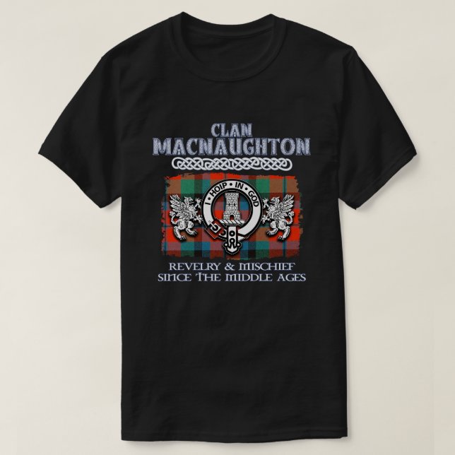 Camiseta Clan MacNaughton escudo Clanes escoceses Escocia s (Diseño del anverso)