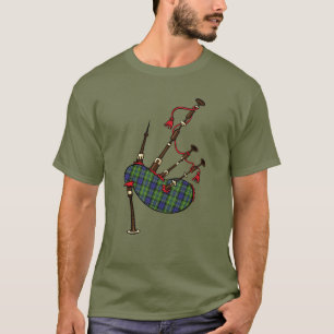 Camiseta Clan MacNeill de Gigha Tartan Bagpipes