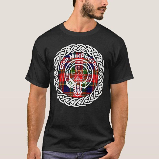 Camiseta Clan Macpherson Apellido Tartan Escudo Bad (Anverso)