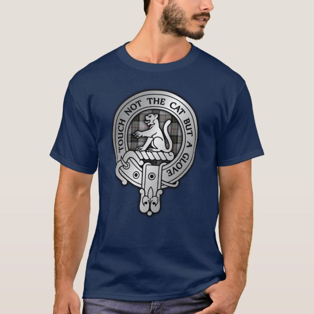 Camiseta Clan MacPherson Escudo y Tartán (Anverso)