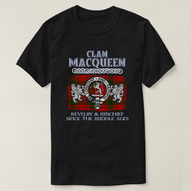 Camiseta Clan Macqueen escudo Clanes escoceses Surnam escoc (Diseño del anverso)
