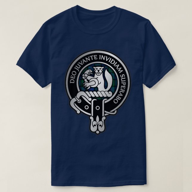 Camiseta Clan MacThomas Escudo Tartán 1 (Diseño del anverso)