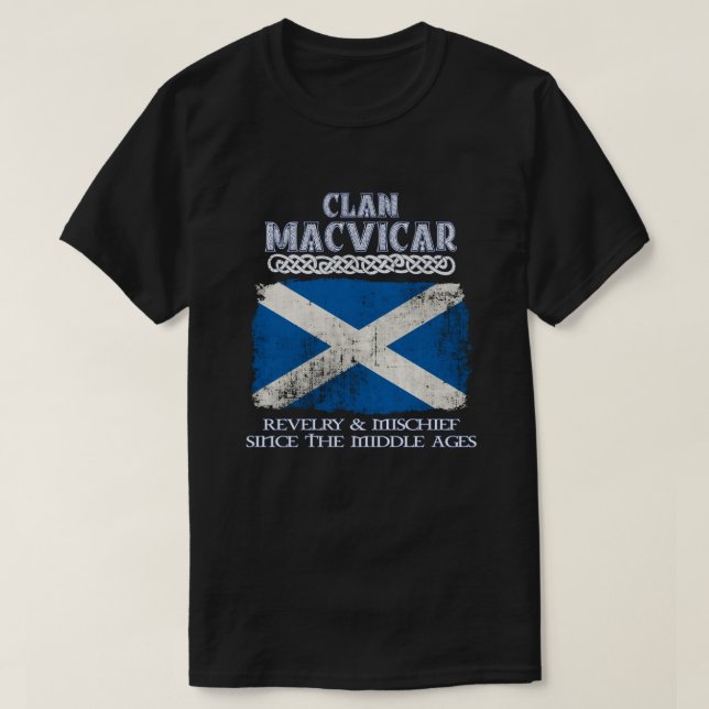 Camiseta Clan MacVicar escudo Clanes escoceses Reino de Esc (Diseño del anverso)