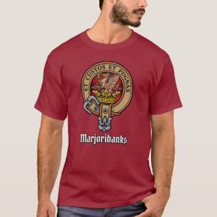 Camiseta Clan Marjoribanks Escudo sobre Tartán