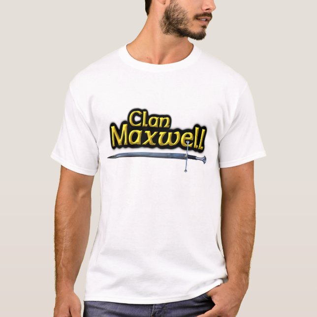 Camiseta Clan Maxwell inspiró a Escocia (Anverso)