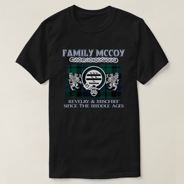 Camiseta Clan McCoy escudo Clanes escoceses Apellido escocé (Diseño del anverso)