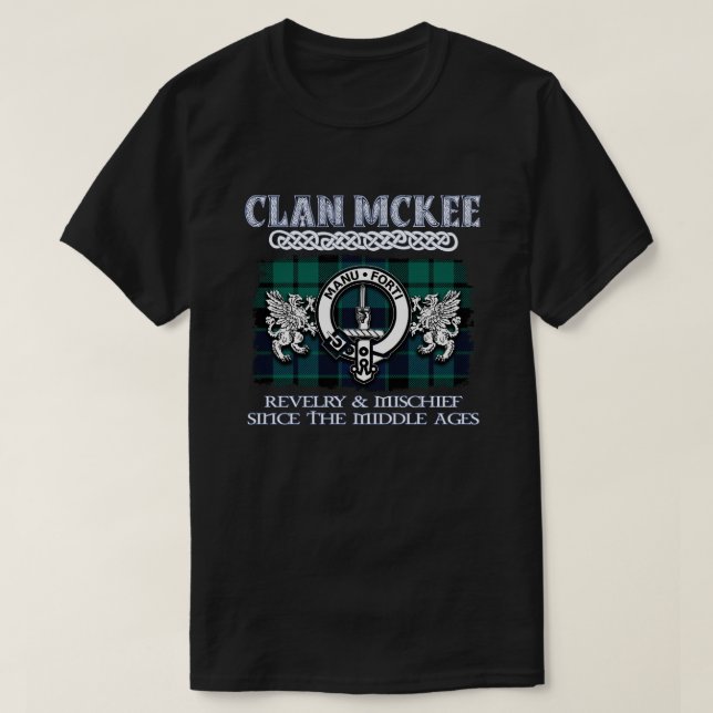 Camiseta Clan McKee escudo Clanes escoceses Apellido escocé (Diseño del anverso)