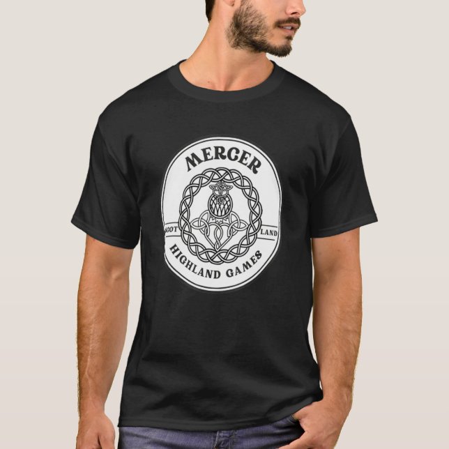 Camiseta Clan Mercer Scottish Thistle Highland Games (Anverso)