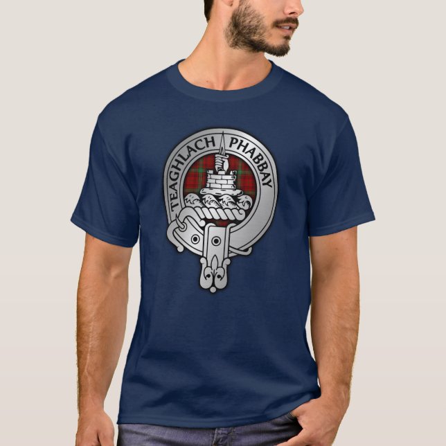 Camiseta Clan Morrison Escudo y Tartan (Anverso)