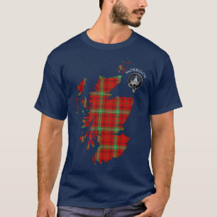 Camiseta Clan Morrison Tartan Map & Escudo T-Shirt