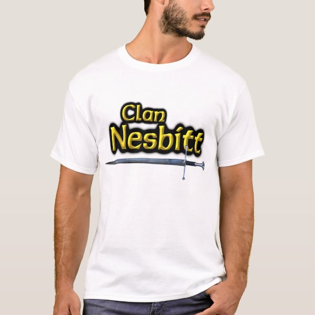 Camiseta Clan Nesbitt inspiró a Escocia (Anverso)