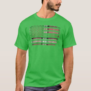Camiseta Clan Nisbet Rosa escocés tartán bandera estadounid