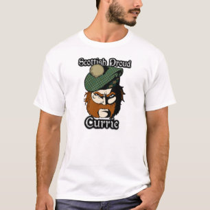 Camiseta Clan orgulloso escocés Currie Tartán