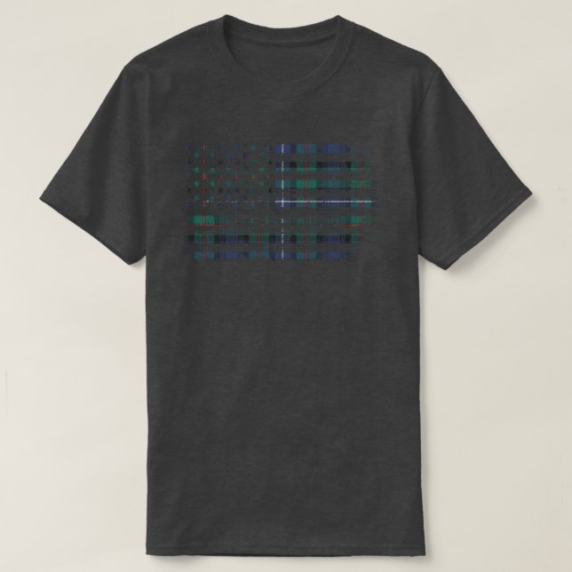 Camiseta Clan Robertson Hunting Scottish tartan kil bandera (Diseño del anverso)