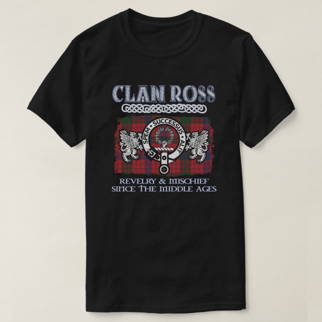 Camiseta Clan Ross escudo Clans Scottish apellido escocés (Diseño del anverso)